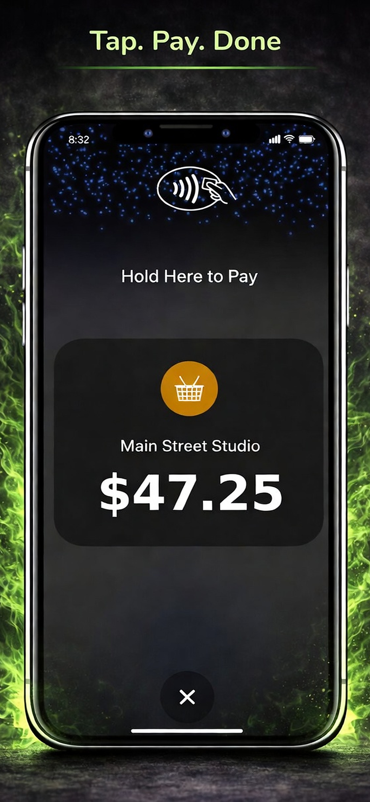 Tap to Pay on iPhone and Android - $47.25 payment screen